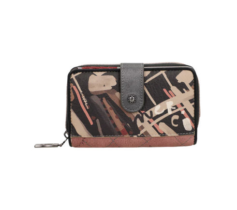 Portofel casual, dama, ANEKKE 41819-909, roz, piele ecologica